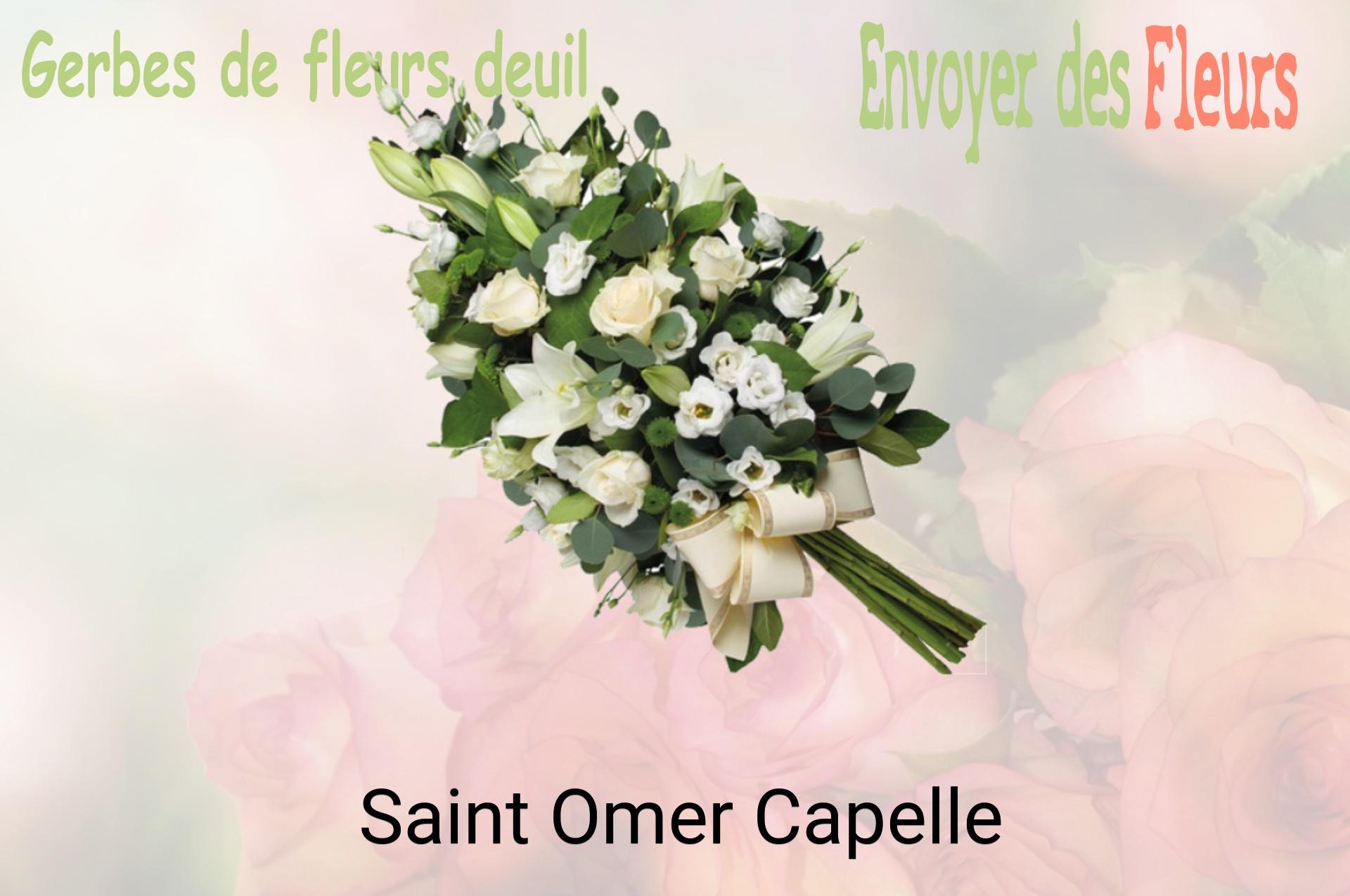 Gerbe de fleurs de deuil livrée à Saint-Omer-Capelle